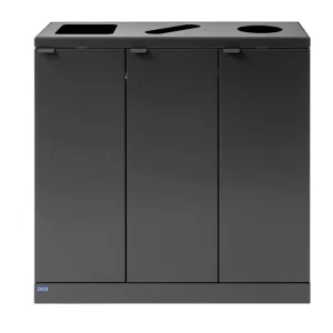 Kraftig indendørs affaldsbeholder 869 med formede indkast 3 x 65 Liter
