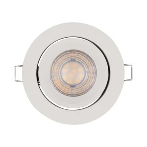LEDVANCE LED-indbygningsspot sæt med 3, 3x 5W, Ø 90mm, varm hvid, trinløs dæmpning via vægkontakt, hvid
