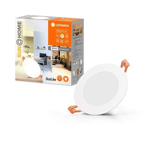 LEDVANCE Wifi SUN@HOME LED-indbygningsspot, Ø 120 mm, hvid, 8W