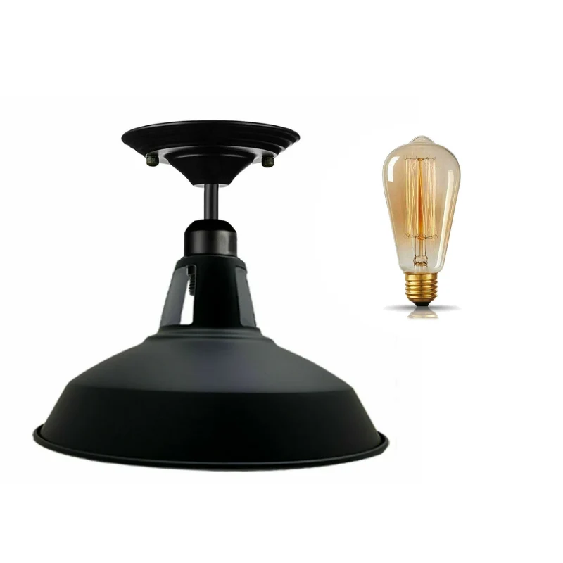 Retro lampeskærme Ø 30 cm buede til LED loftlamper ~ 1590