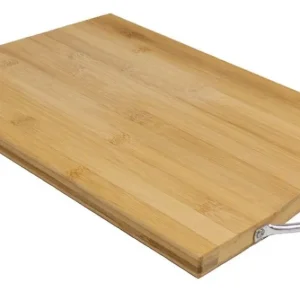 Skærebræt af bambus 24 x 34 cm med håndtag