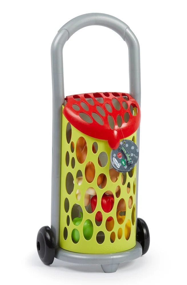 Ecoiffier - Indkøbsvogn - Trolley m. tilbehør