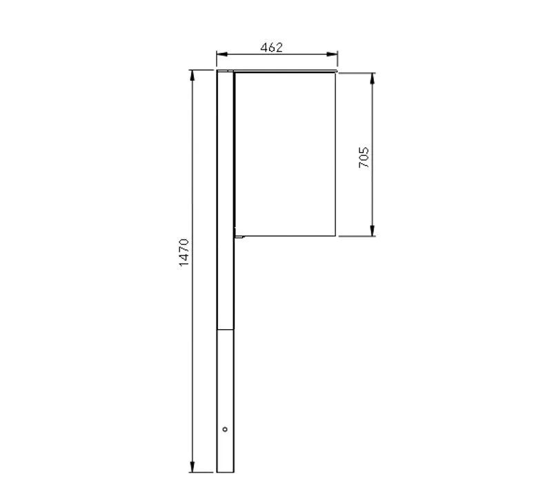 Beholder incl. Inderspand, 60 Liter - Galvaniseret & lakeret Graa