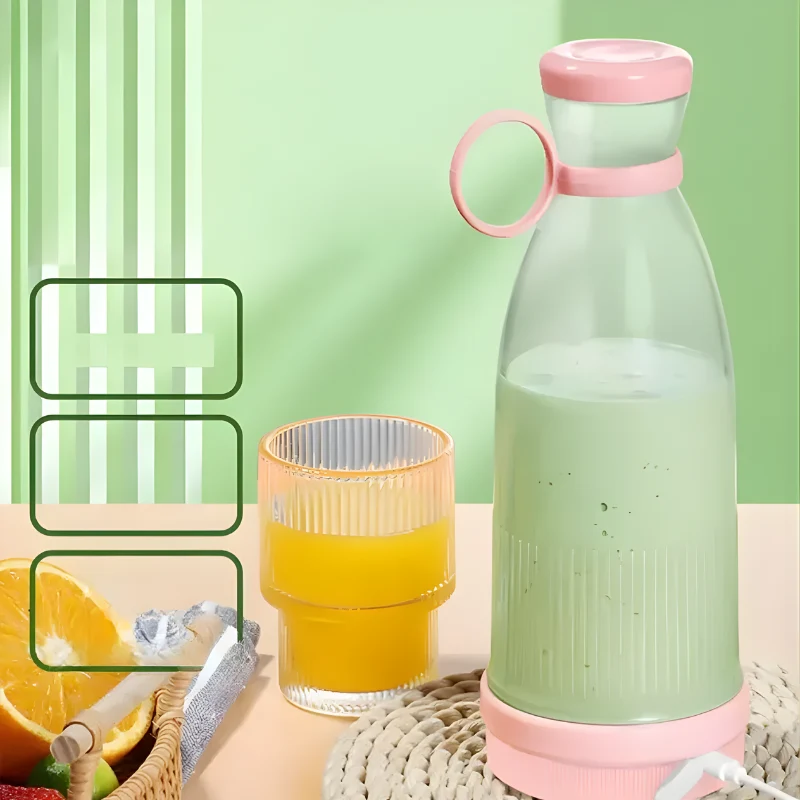 Globetrek° PortableBlender: Battery-powered Mini Elektrisk Smoothie Og Juice Maskine Bærbar Blender Pink