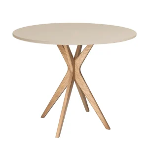 JUBI Lille Rundt Spisebord diam. 70cm Espresso Beige