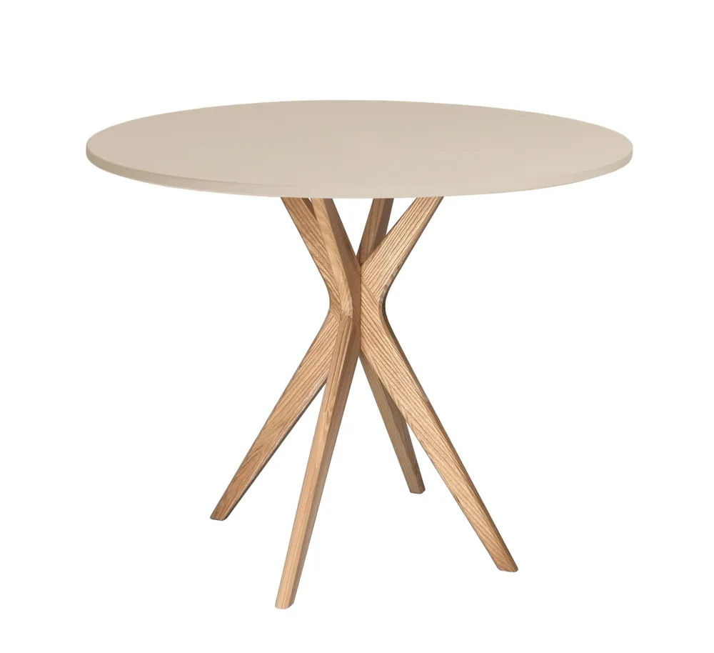 JUBI Lille Rundt Spisebord diam. 70cm Espresso Beige