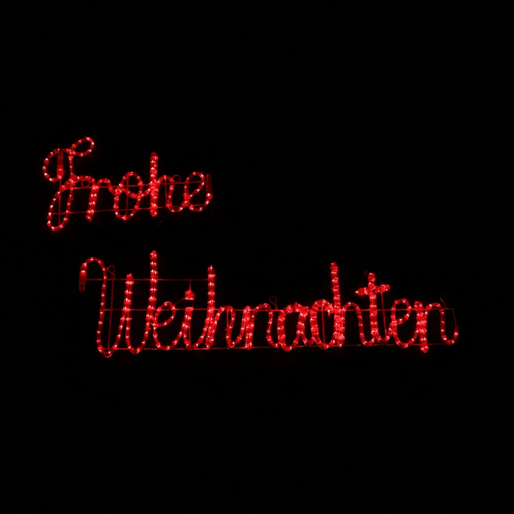 Frohe Weihnachten LED Motiv skilt