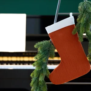 Julesok dobbelt crepe rød efterårsrød