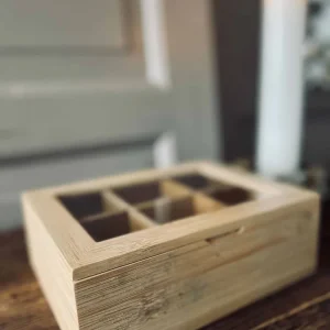 Tea-box med låg - Bambus
