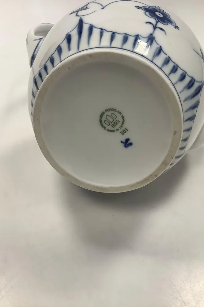 Bing og Grøndahl Blåmalet Musselmalet Kaffekande uden låg No 301