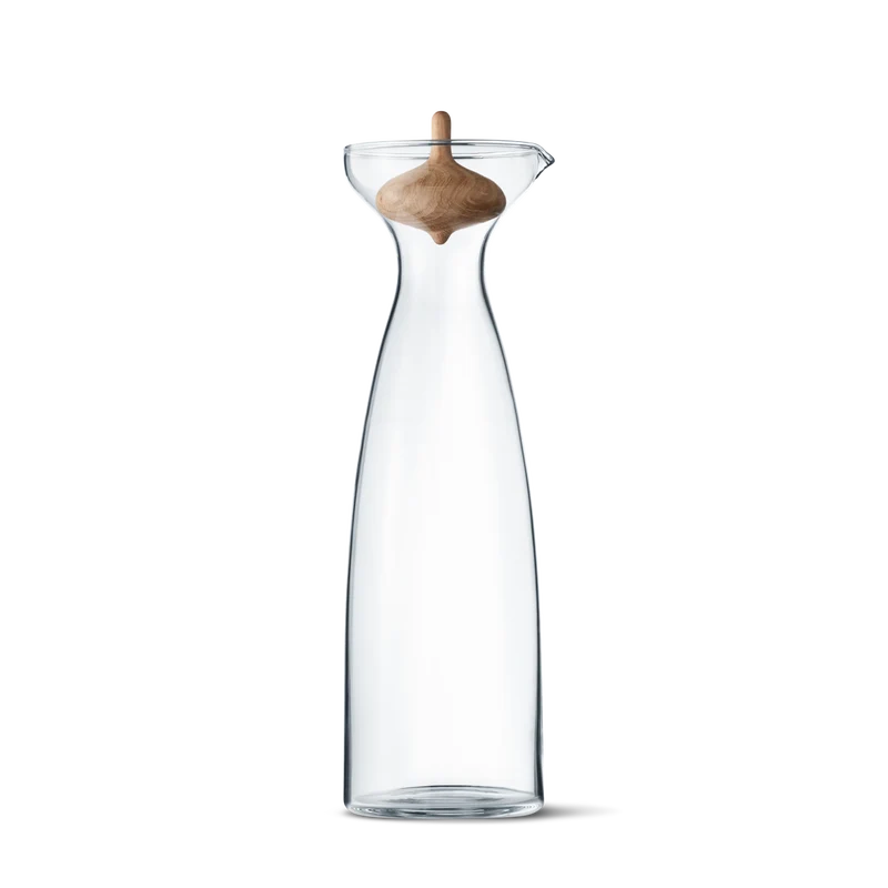 Georg Jensen - Alfredo - Karaffel - 1L - Glas og eg