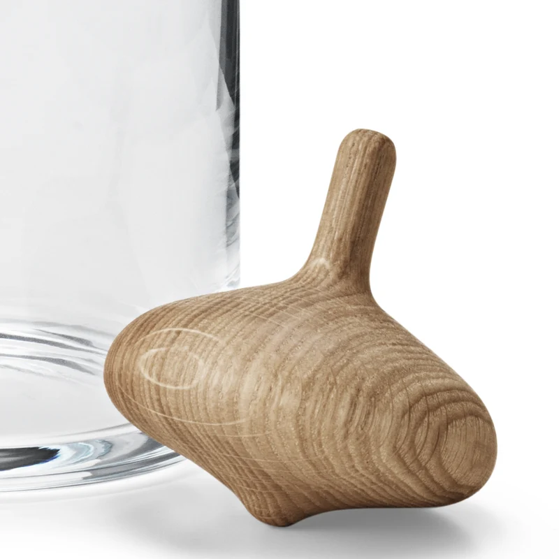 Georg Jensen - Alfredo - Karaffel - 1L - Glas og eg