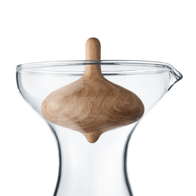 Georg Jensen - Alfredo - Karaffel - 1L - Glas og eg