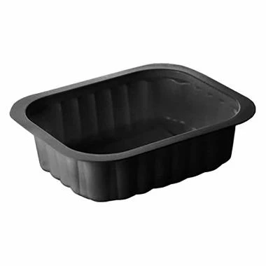 Bakke 1-rum 1/8 GN 350 ml 138x114x35 mm PP Sort,300 stk/krt