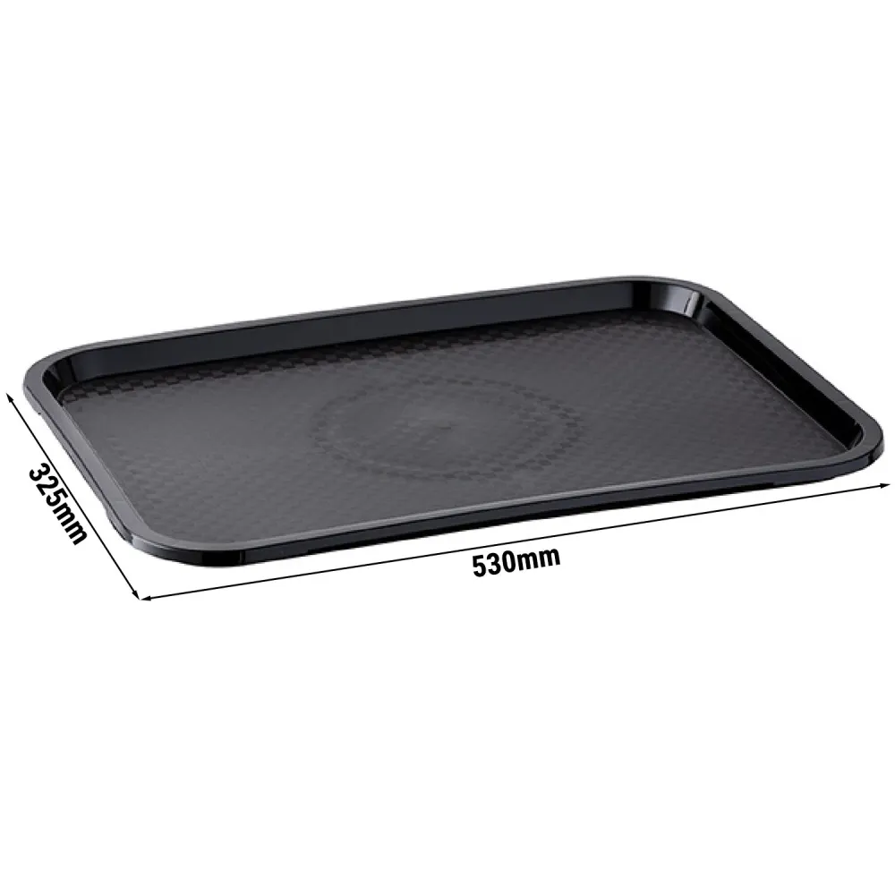 (6 stk.) FAST FOOD-bakke - Polypropylen - GN 1/1 - Midnight