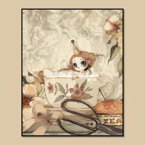 Tea Bath Plakat 40x50 cm - Mrs. Mighetto