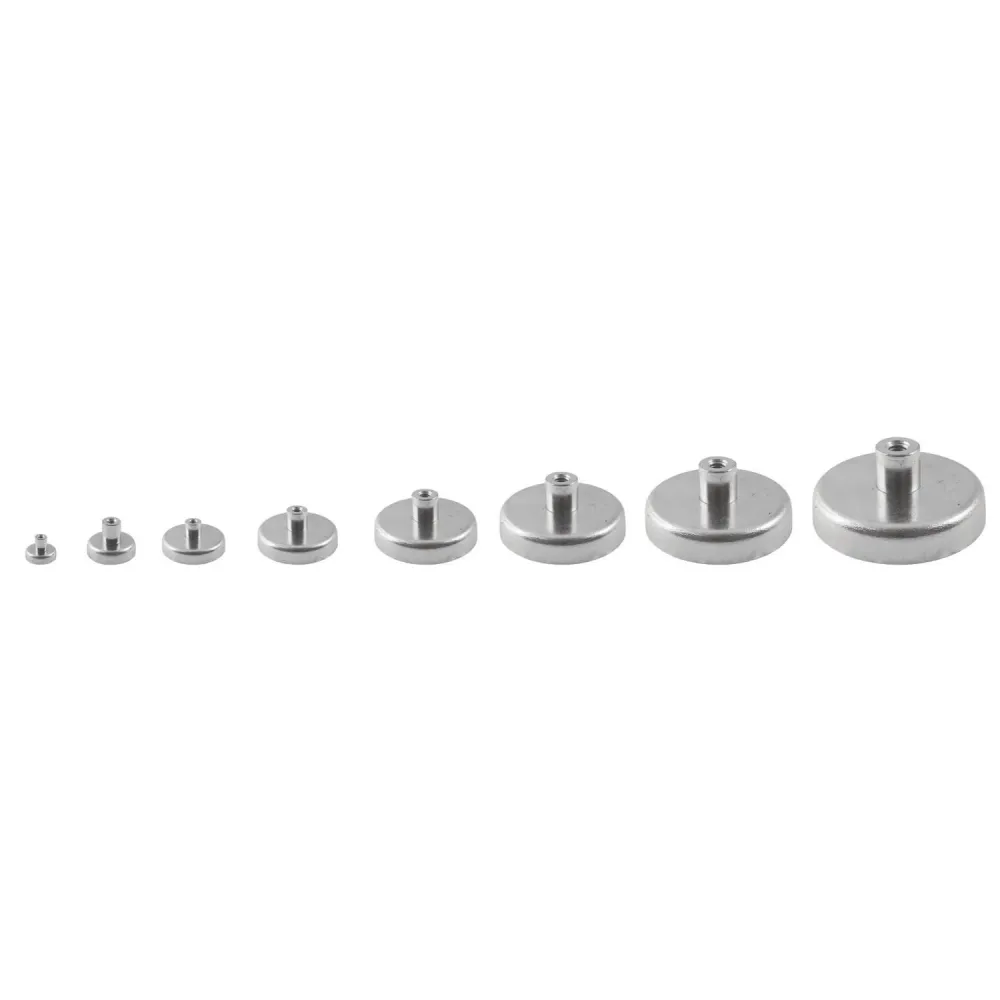 DIESELLA Ferrit pottemagnet Ø80mm M10 gevindbøsning (570N)