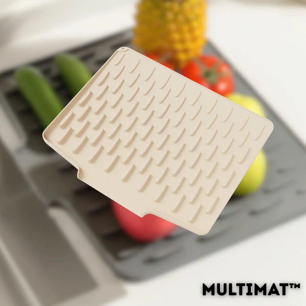 MultiMat™ | Den smarte måtte til et ryddeligt og stilrent køkken Beige
