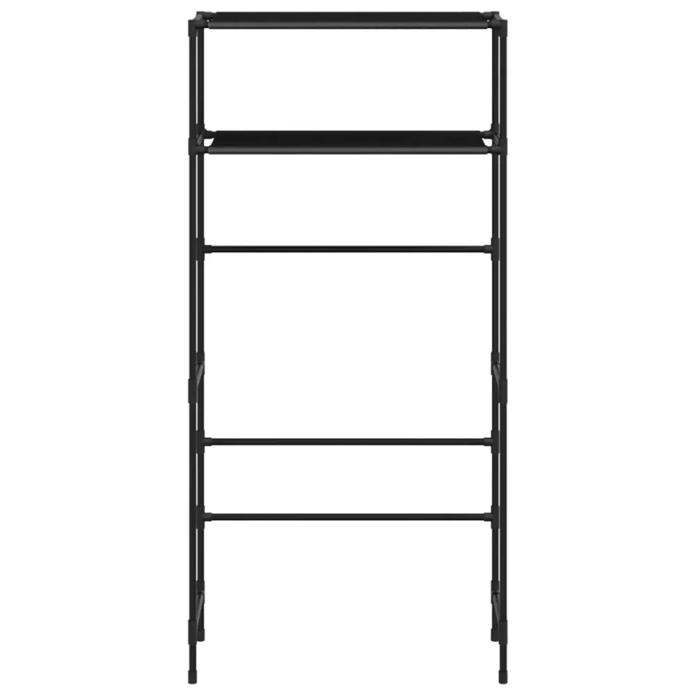 Opbevaringsstativ Med 2 Hylder 69X28X143 Cm Jern Graa