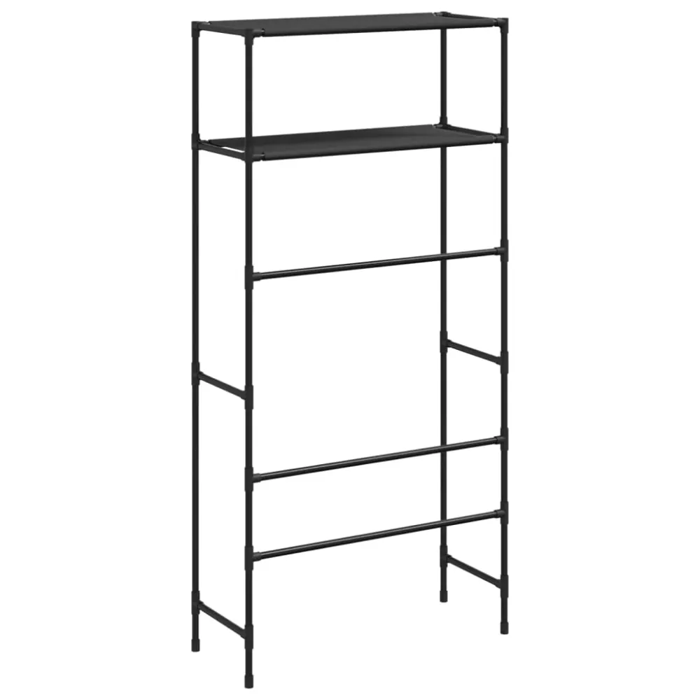 Opbevaringsstativ Med 2 Hylder 69X28X143 Cm Jern Graa