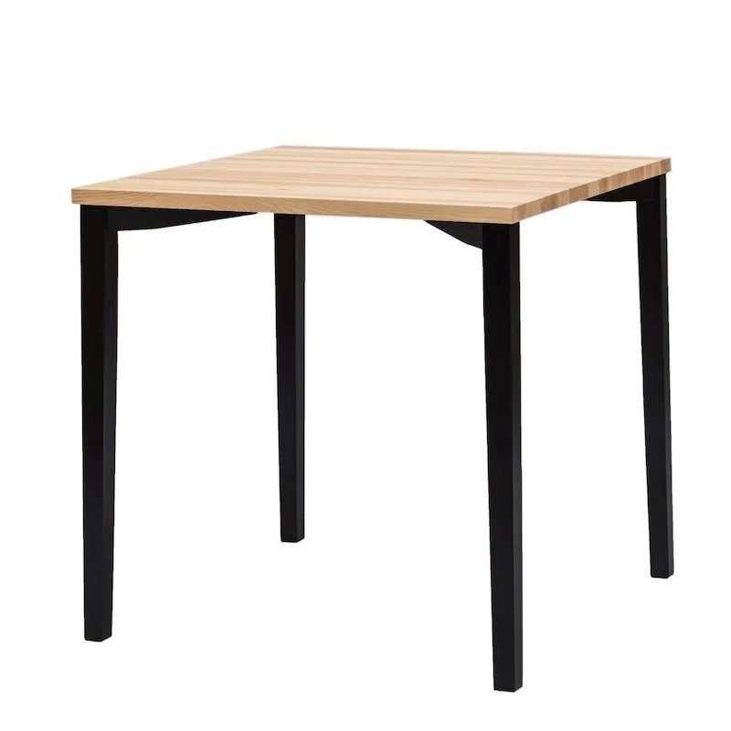 Lille spisebord i træ 80x80x75 cm Flere varianter Sort