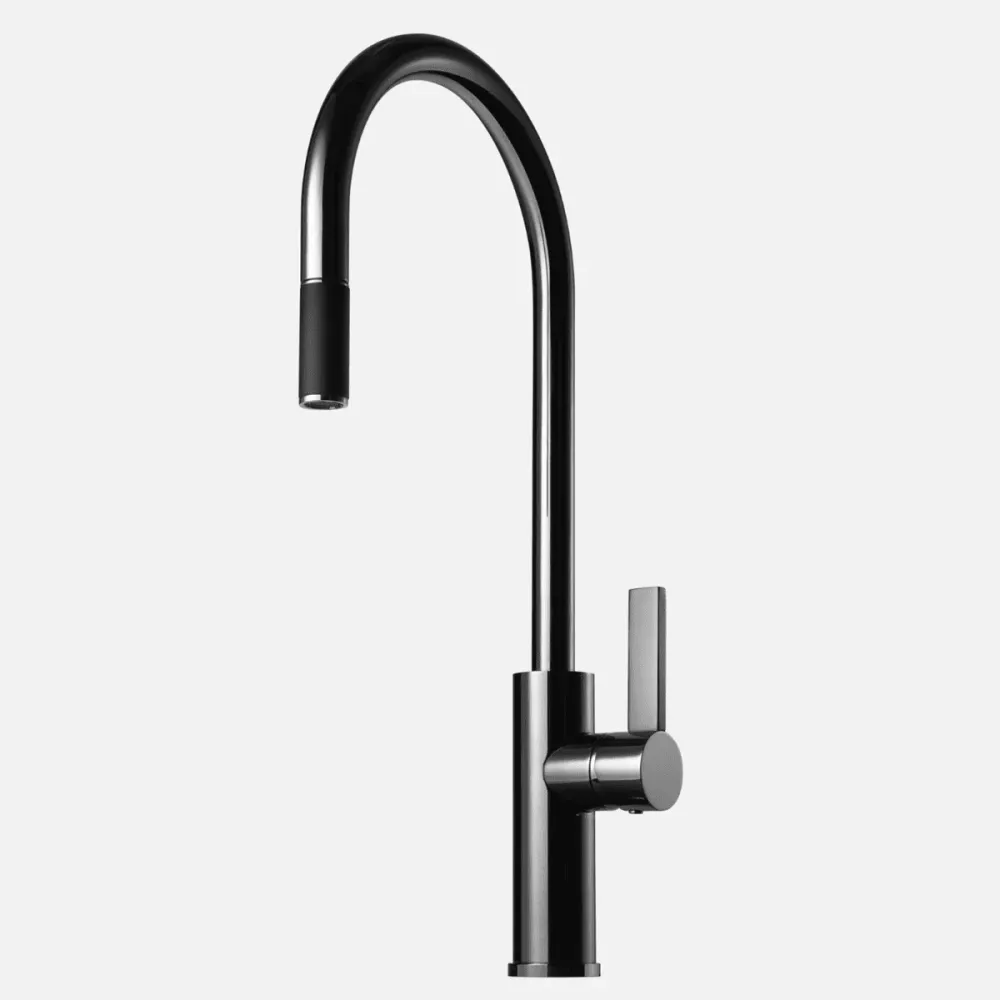 Tapwell ARM185 køkkenarmatur m/udtræk - black chromium