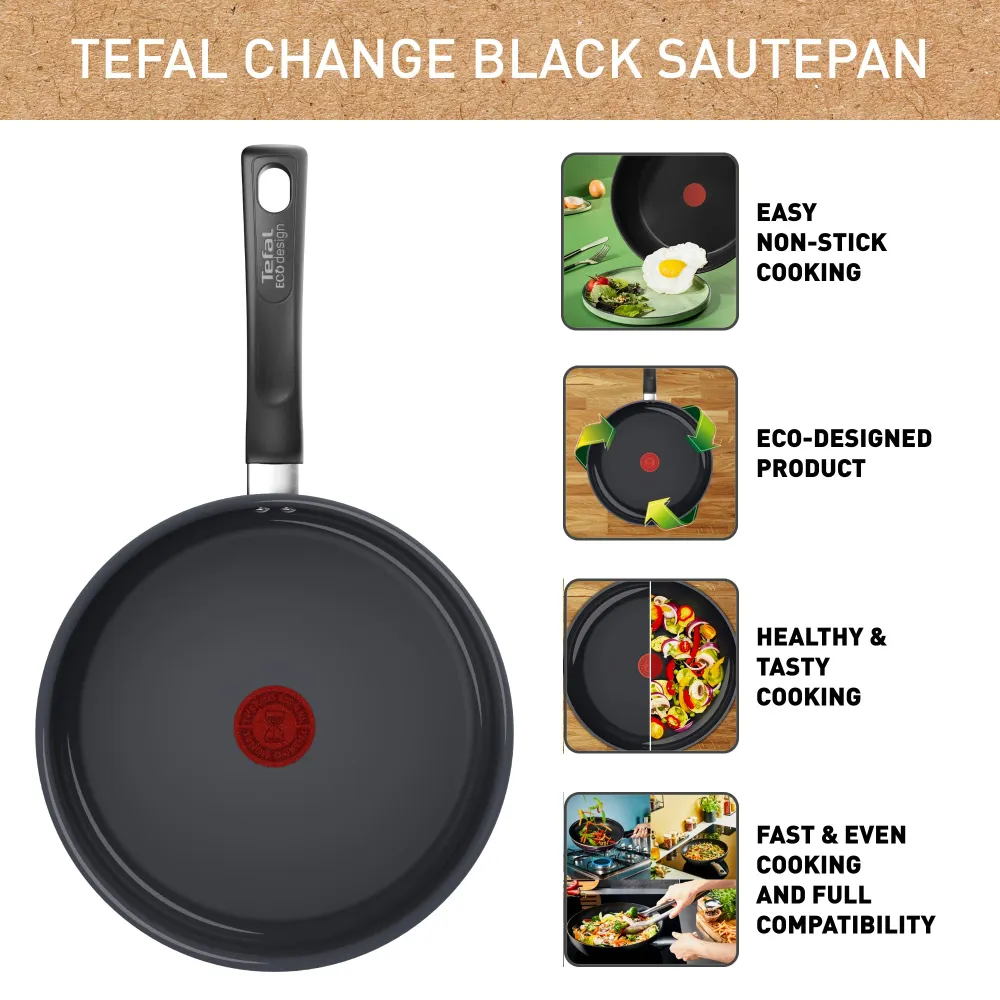 Tefal Tilpas sauterpande 24 cm med låg
