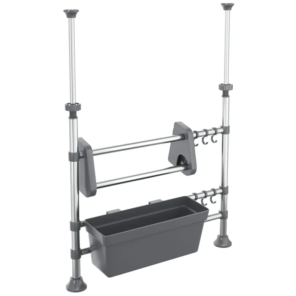 Justerbart Køkkenstativ Aluminium Measurement Marks