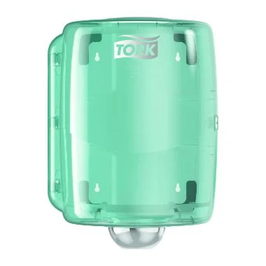 Dispenser Aftørringsrulle Tork W2 Vægophæng op til 30 cm Hvid/Turkis,1 stk/krt