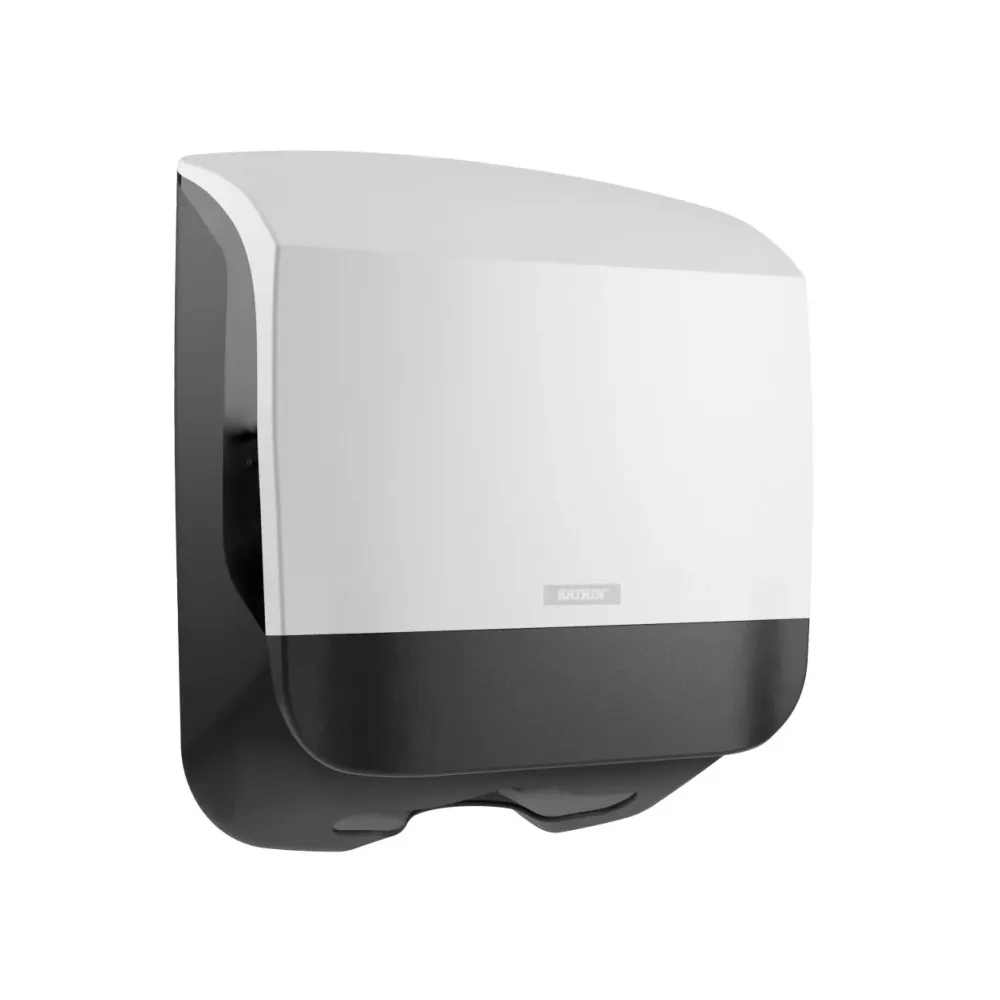 Dispenser Katrin Håndklædeark S L13.5xB30xH32.9cm Plast Hvid,1 stk/krt