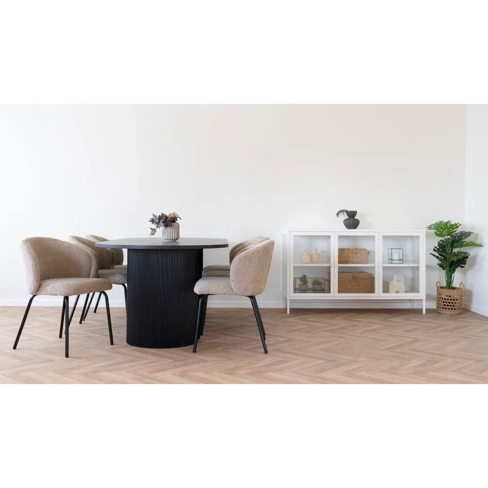 Boavista Spisebord - Spisebord, Mørkebrunt 100X210X75 Cm