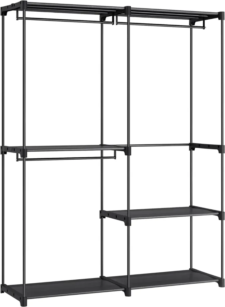 Rummeligt fritstående klædeskab - 43x138x182 cm