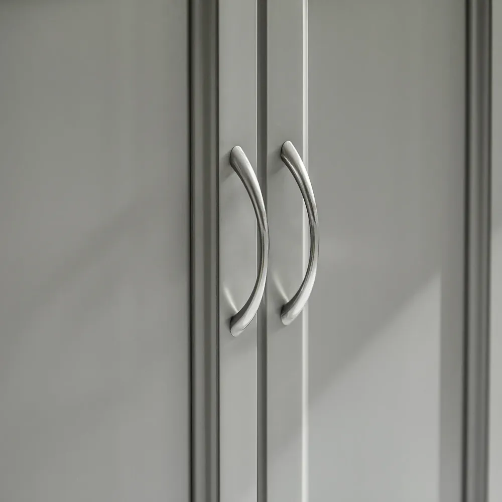 Udvidelig køkkenvogn i chic design, B115 x D46/71 x H92 cm, grå