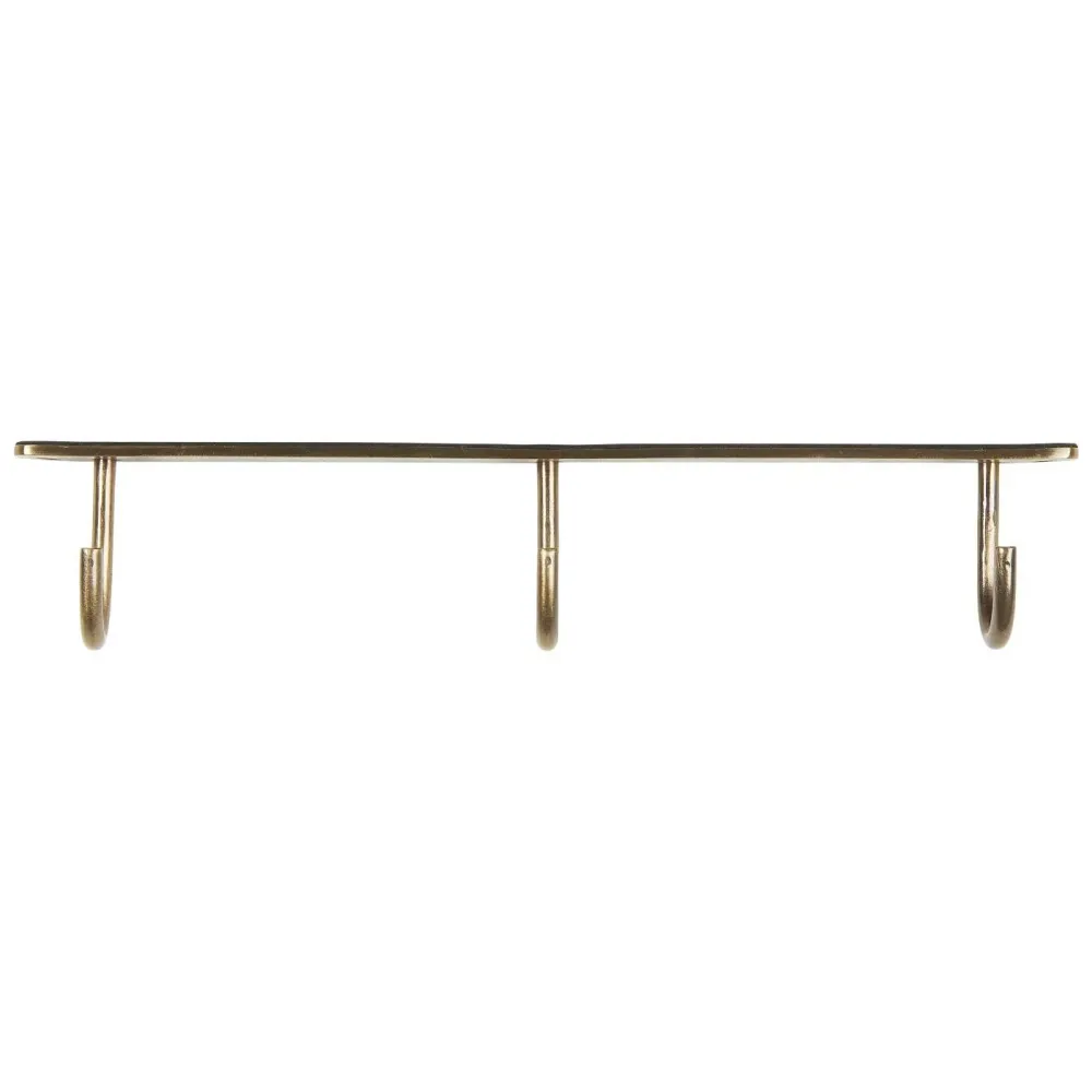 Ib Laursen - Knagerække m/3 knager antik messing-look