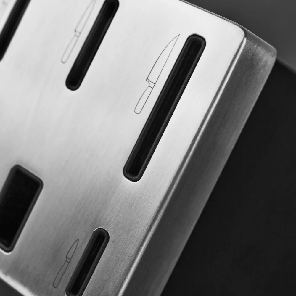 ZWILLING | GOURMET SharpBlock - selvslibende knivblok - 7 stk - Onyx