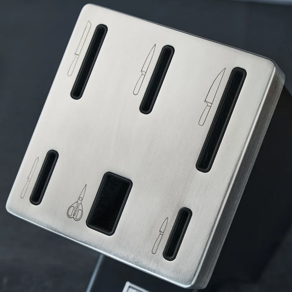 ZWILLING | GOURMET SharpBlock - selvslibende knivblok - 7 stk - Onyx