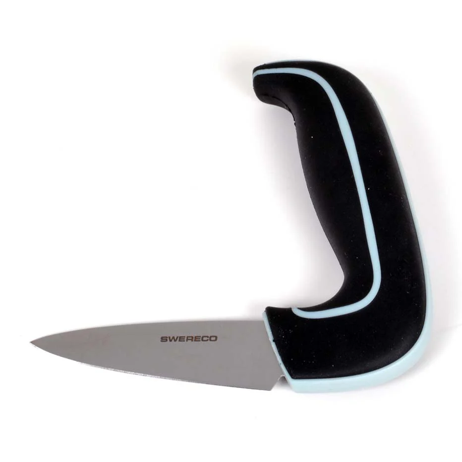 Ergonomisk grøntsagskniv med anti-slip