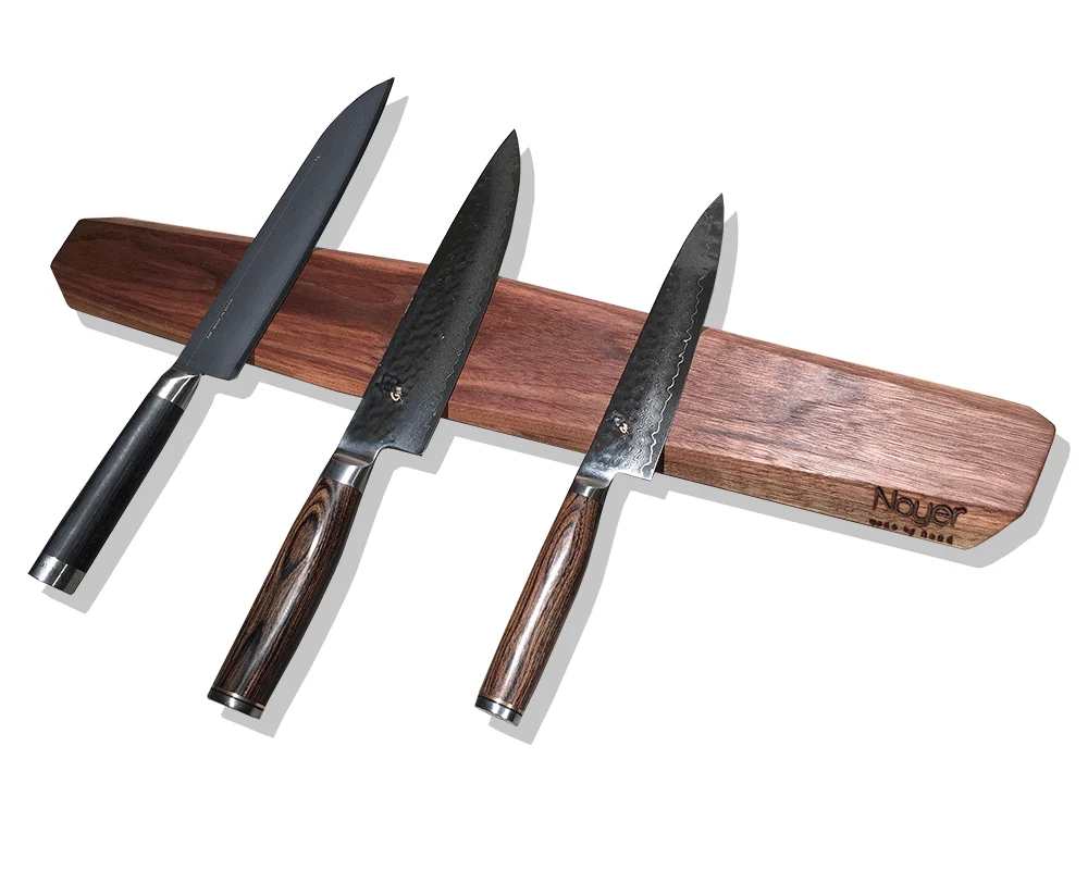 Knivmagnet, 80 CM - valnøddetræ