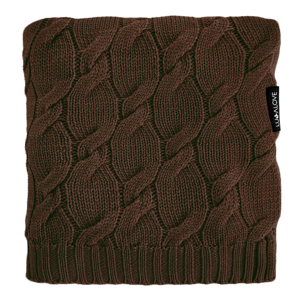 LullaLove Merinouldtæppe 80x100 cm Chokolade