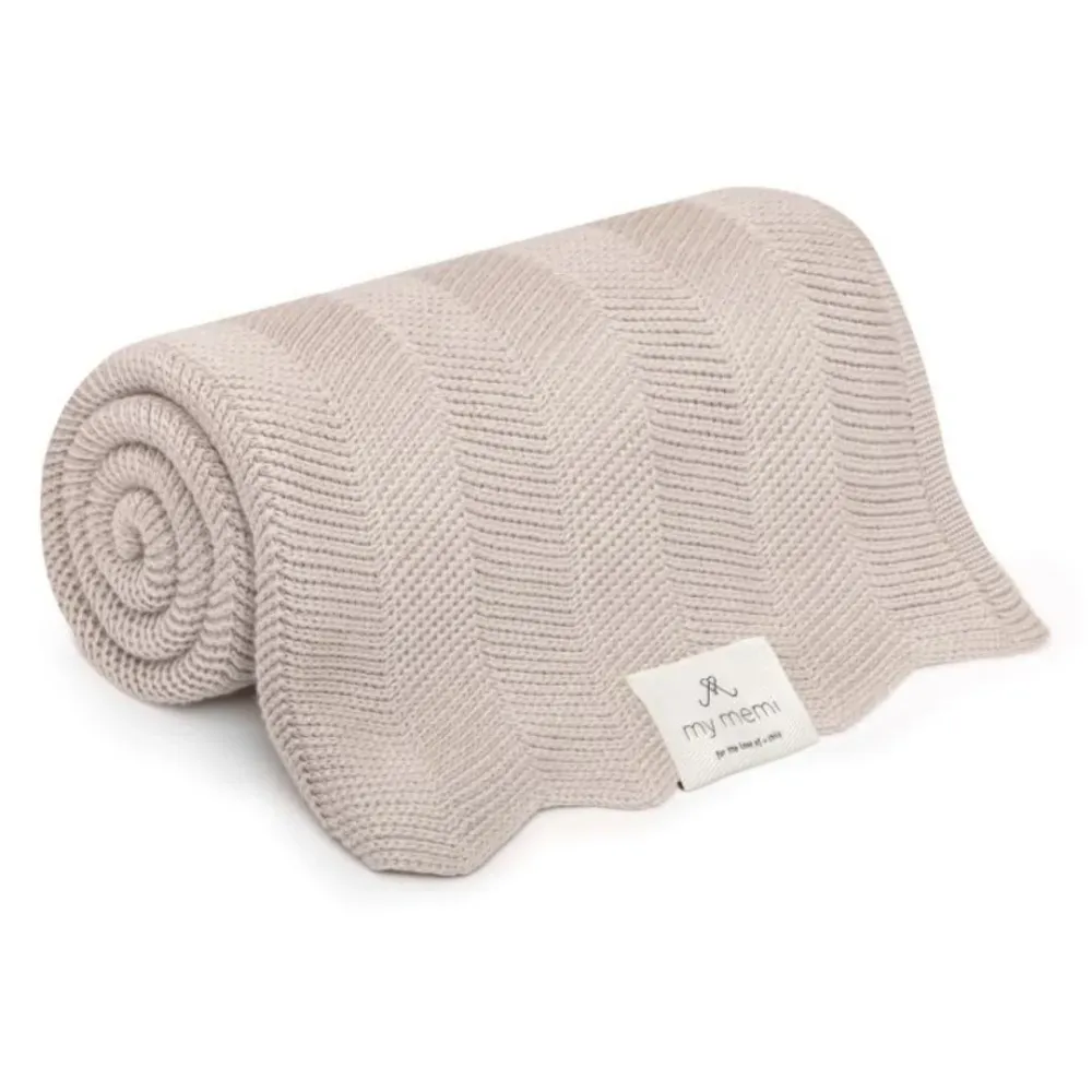 Memi Bambus tæppe lys beige 80x100 cm