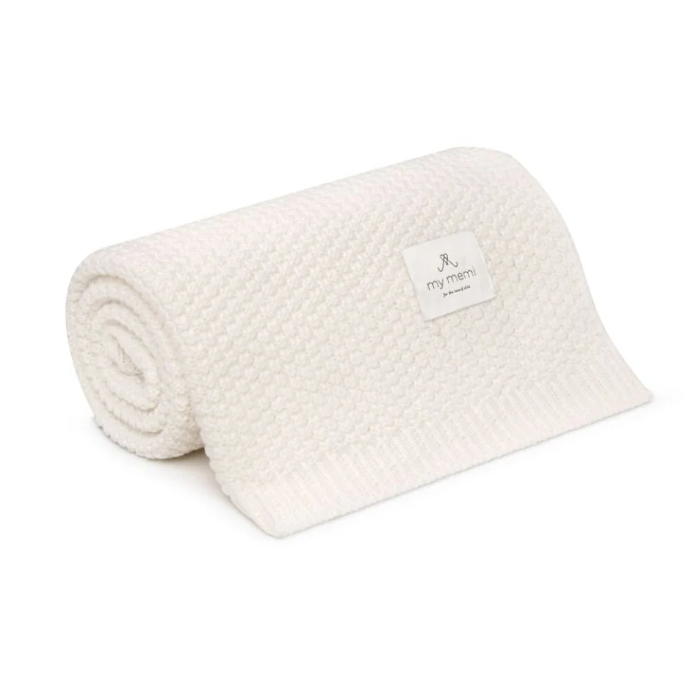 Memi merinouldtæppe creme premium-kollektion