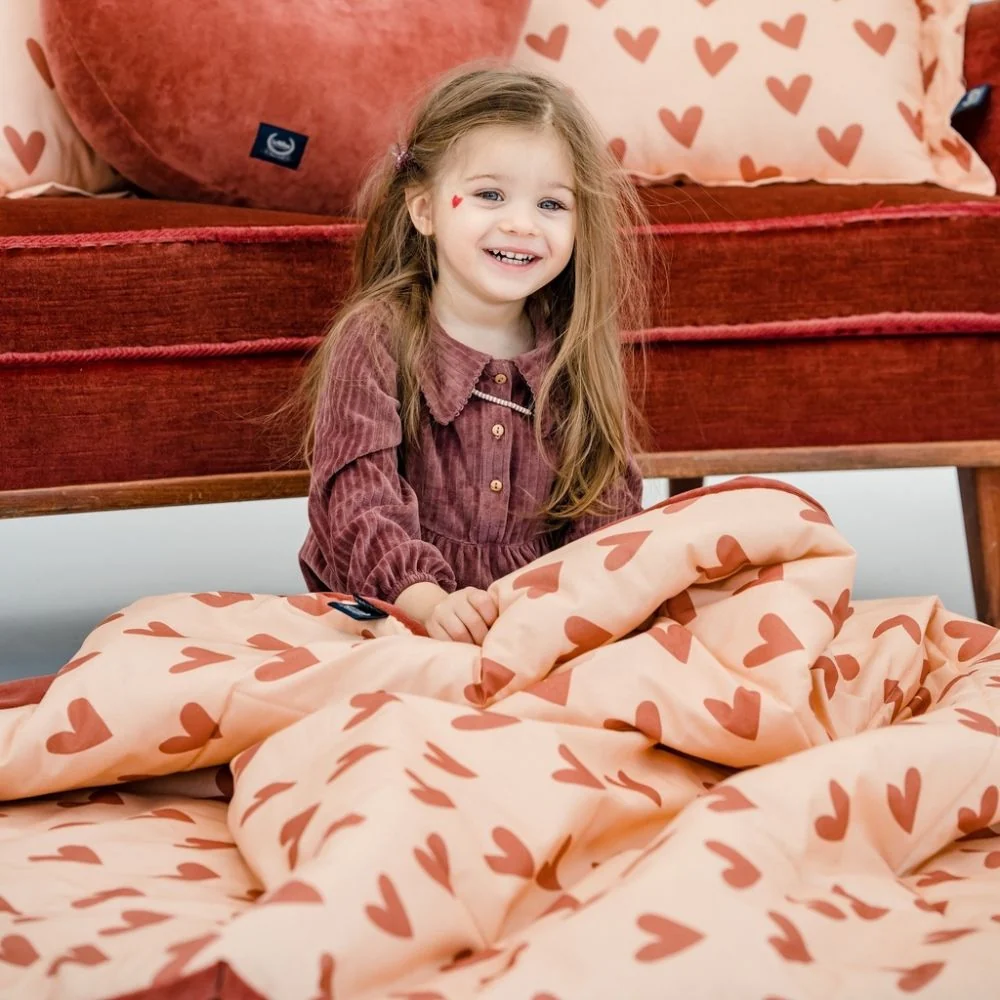 La Millou Cotto L baby tæppe 110x140 cm Heartbeat Pink
