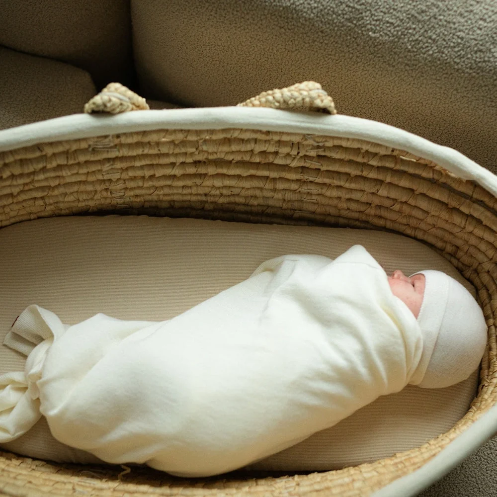 PUUKI Hyggeligt merino-sæt til baby i cremefarve