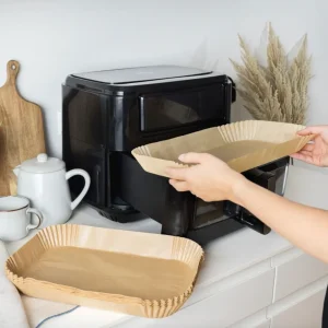 Airfryer papirforme, dobbelt skuffe - 50 Stk.