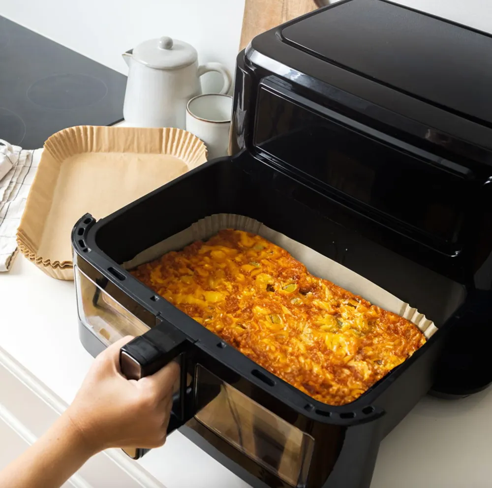 Airfryer papirforme, dobbelt skuffe - 50 Stk.