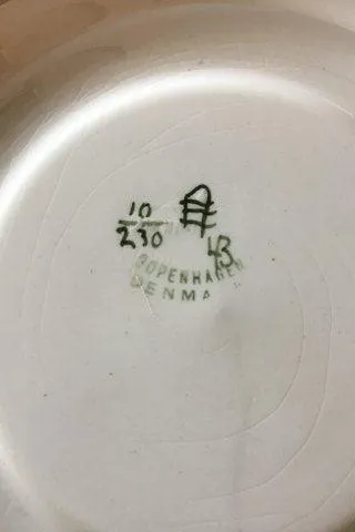 Aluminia Guldregn(Laburnum) Dyb tallerken No 10/230
