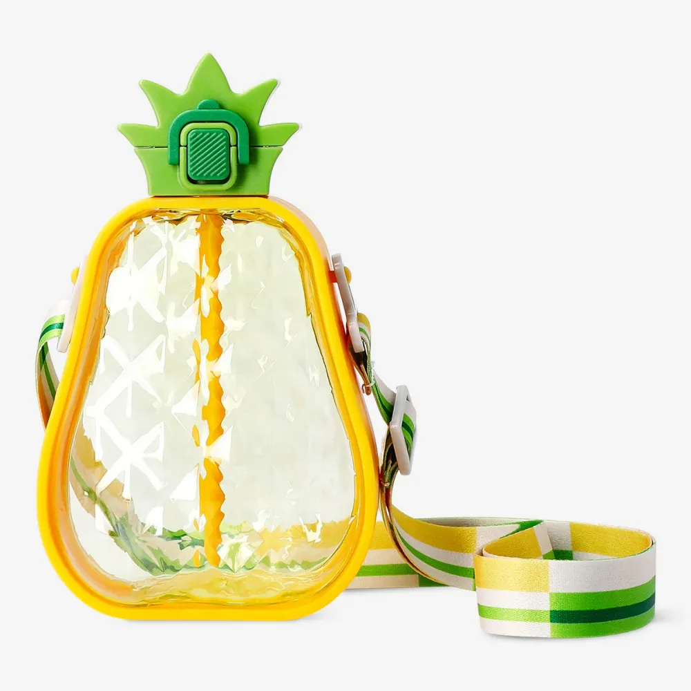 Ananas-drikkeflaske med bærestrop