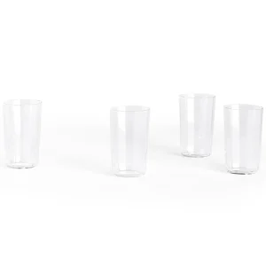 Angle vandglas, 4 stk. - H10 cm.