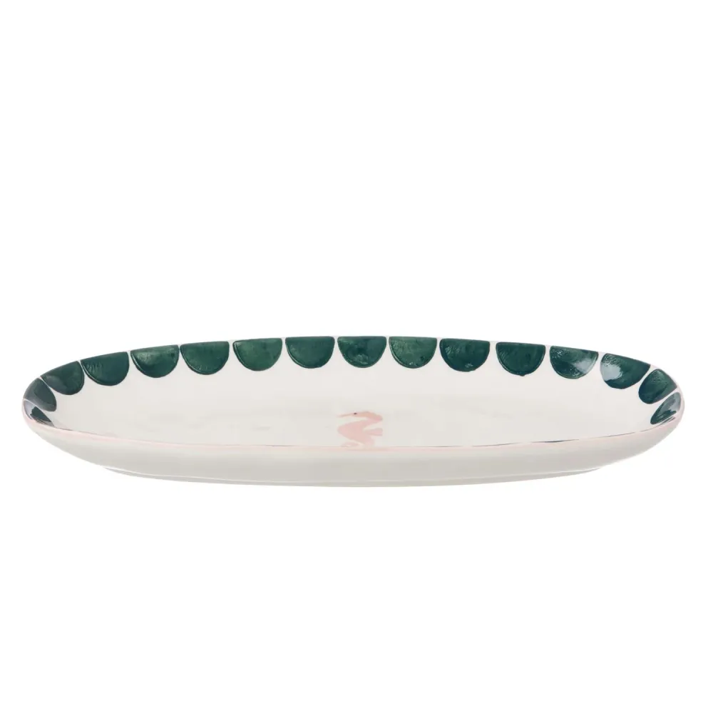 Aqua fad m. søhest, lyserød/grøn - L30 cm