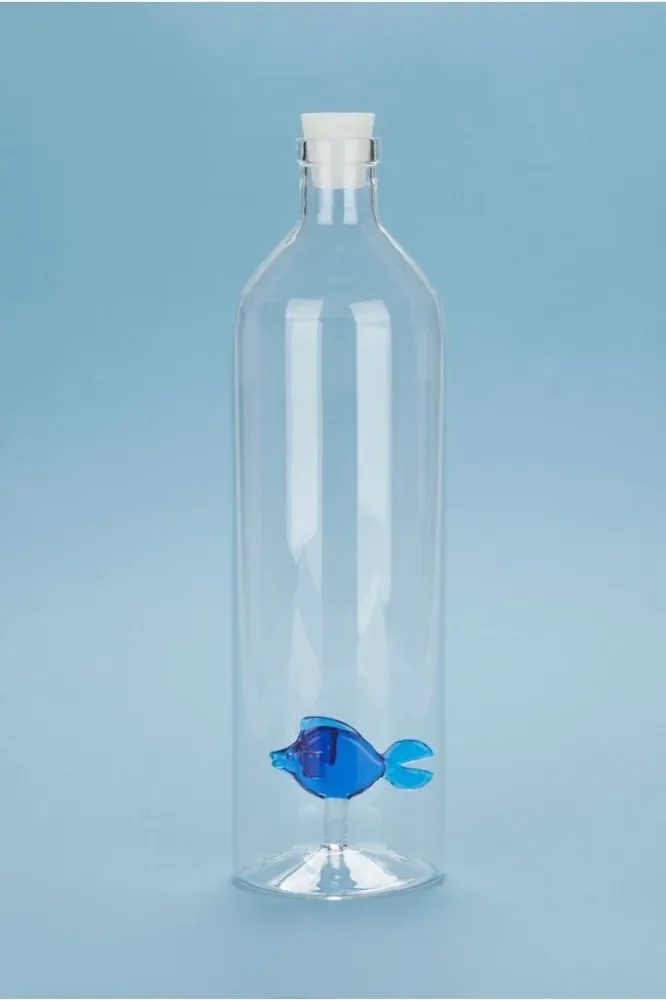 Atlantis Blue Fish glaskaraffel - 1,2 L